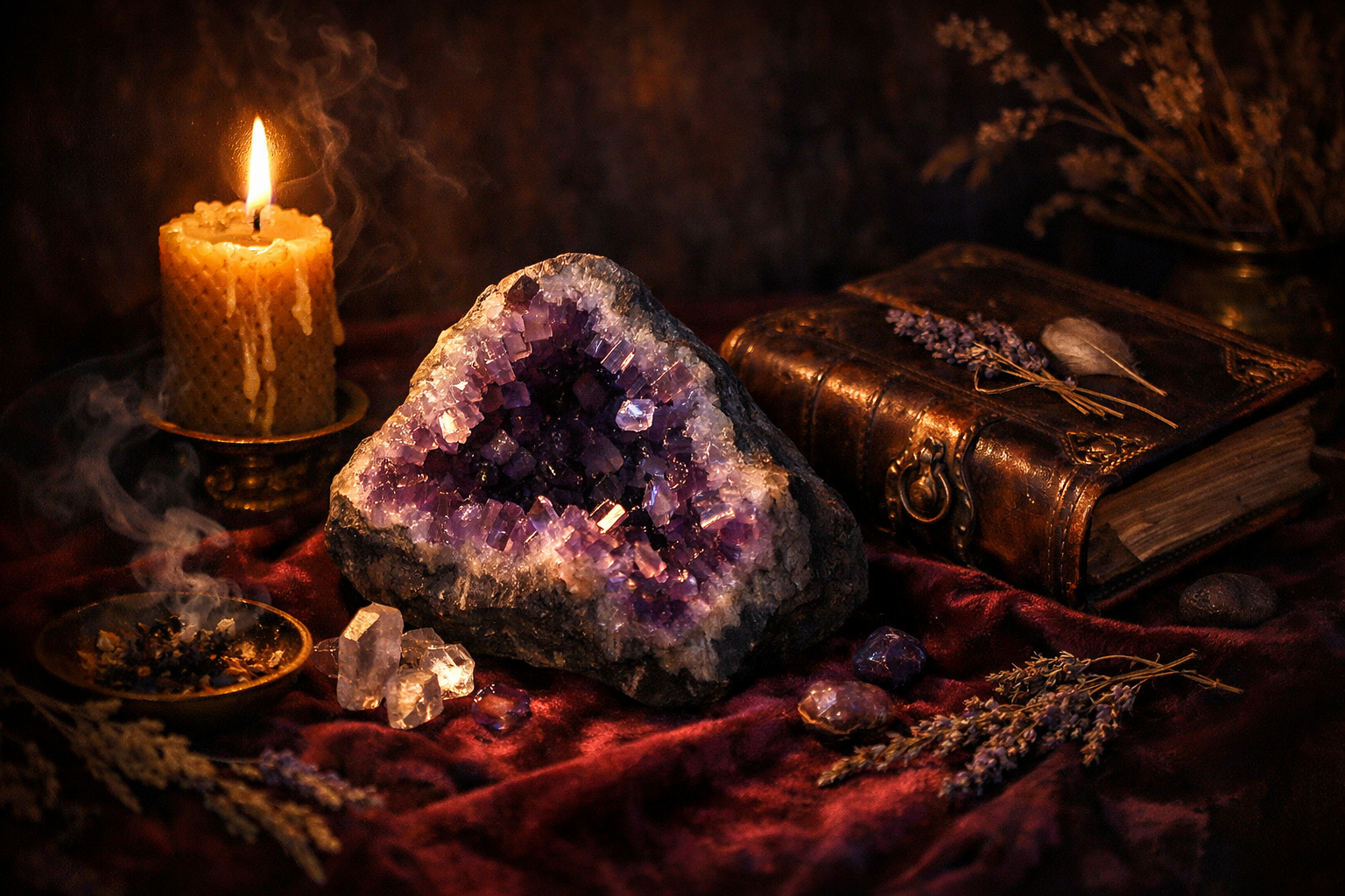L'améthyste : vertus, signification et purification