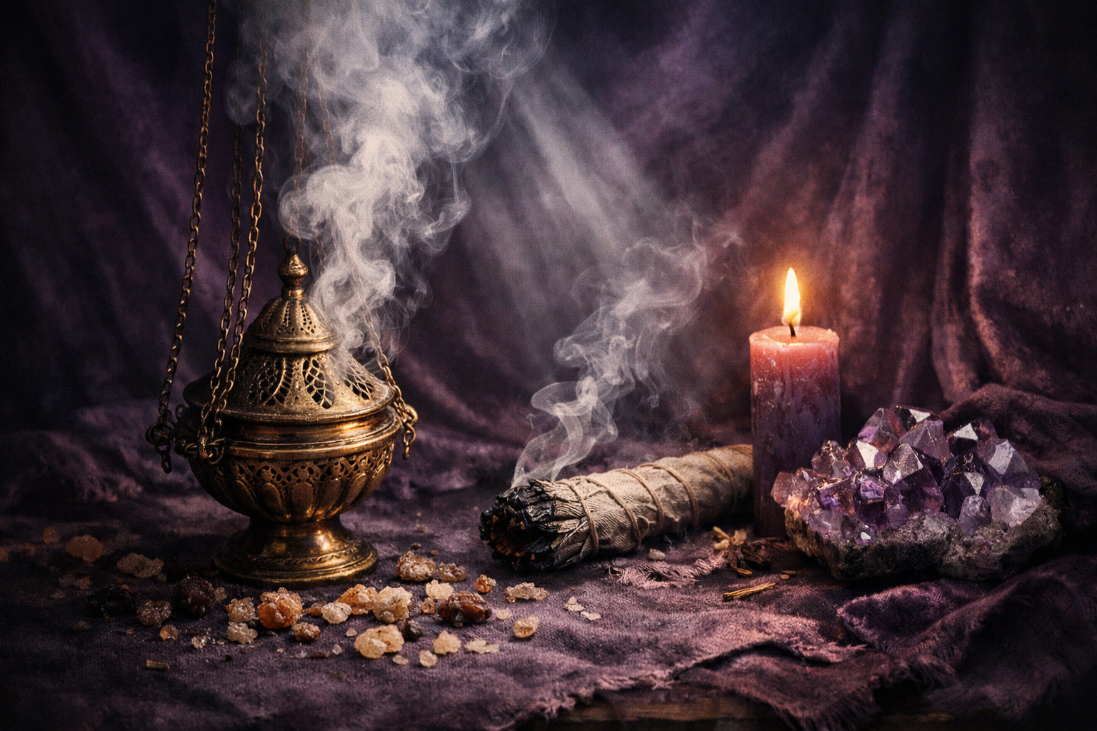 Encens, résines et fumigations : le guide complet pour purifier votre espace