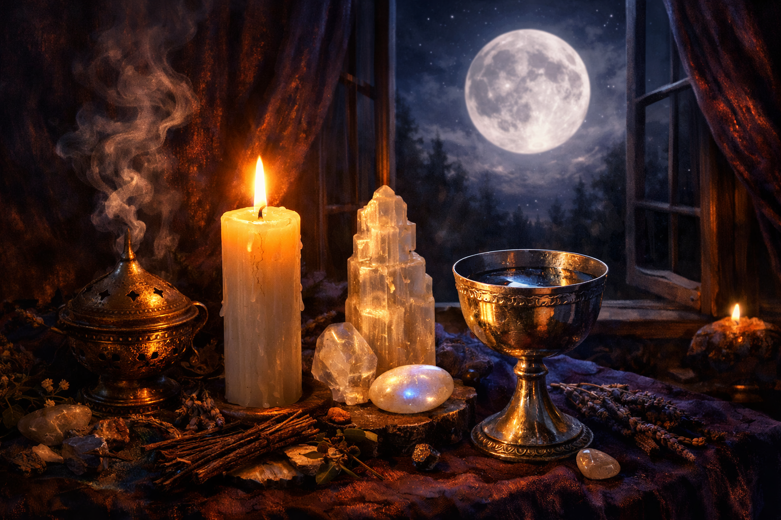 Rituel de pleine lune pour libérer ce qui pèse