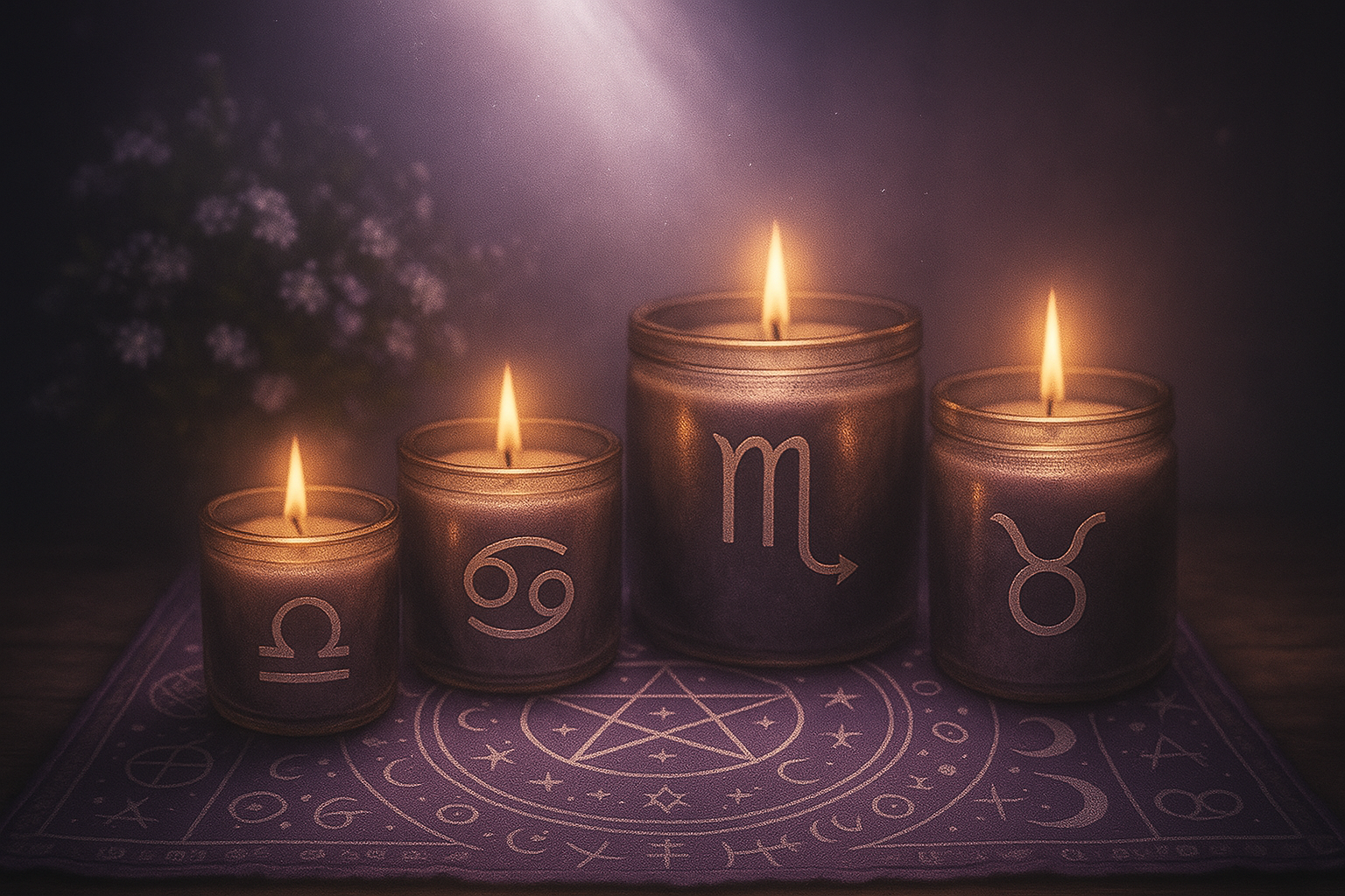 des bougies astrologiques