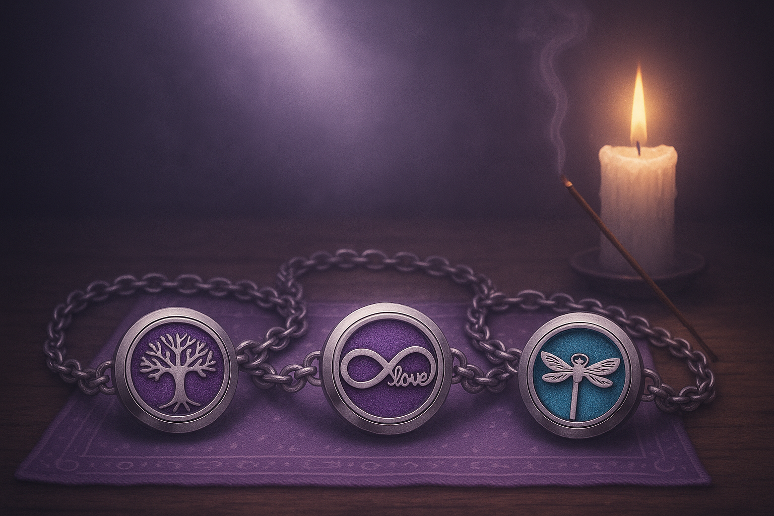 des bracelets d'aromathérapie