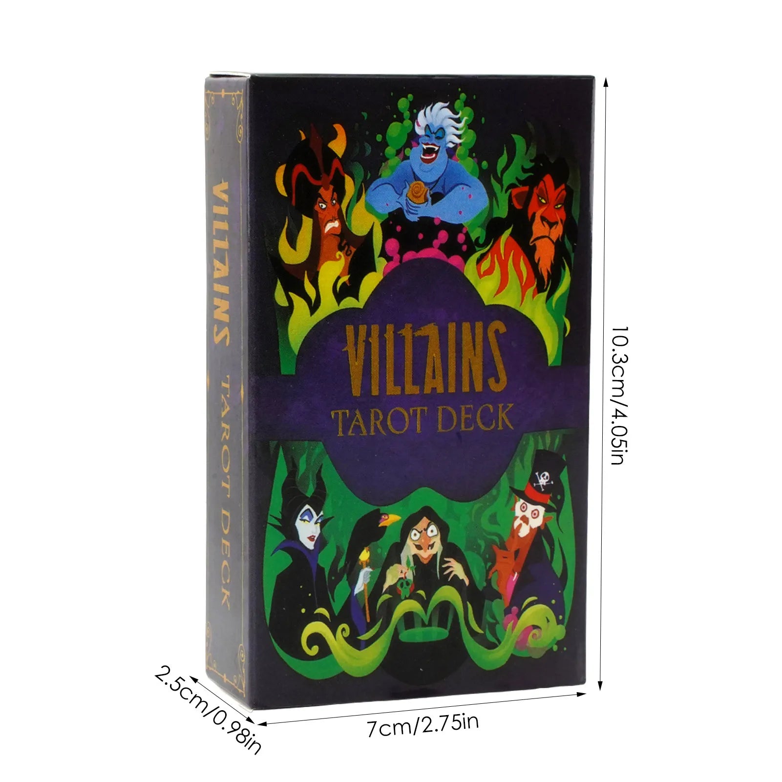 Disney Villains Tarot – Jeu de 78 Cartes (Version Anglaise, Notice PDF via QR Code)