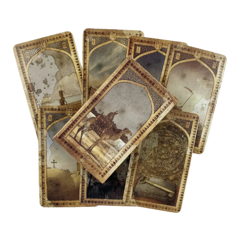 Old Arabian Lenormand – Jeu de 39 Cartes Divinatoires (Version Anglaise)