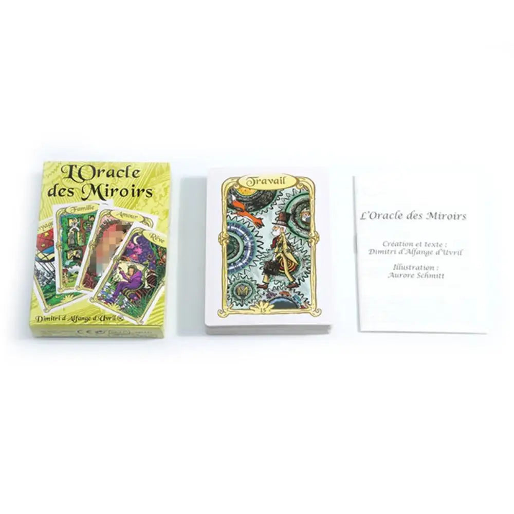 L’Oracle des Miroirs – Jeu de 52 Cartes Divinatoires en Français (avec livret)