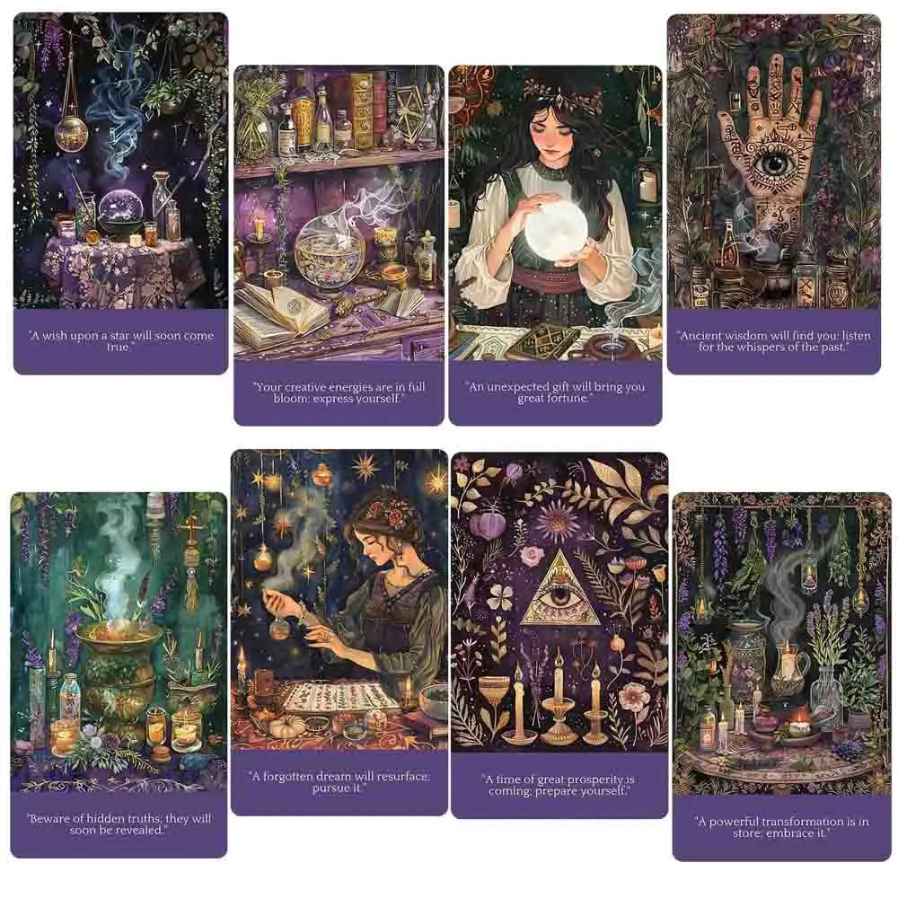 Fortune Teller Oracle – Jeu de 56 Cartes Illustrées (Version Anglaise)