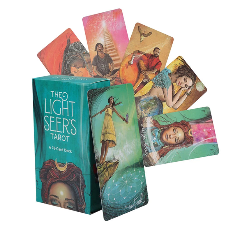 The Light Seer’s Tarot – Jeu de 78 Cartes (Version Anglaise, notice PDF via QR code)