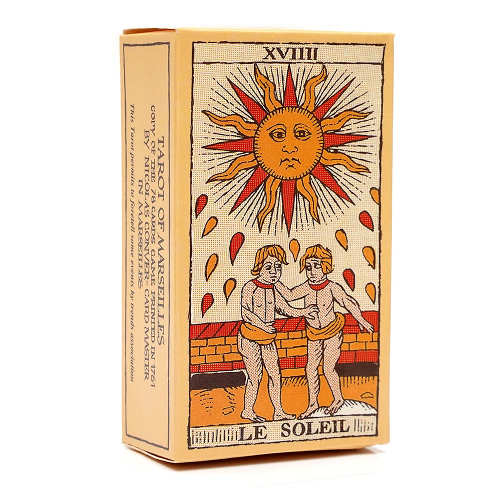 Tarot de Marseille von Conver 78 Karten Heft Französisch 78 Karten des Tarot de Marseille