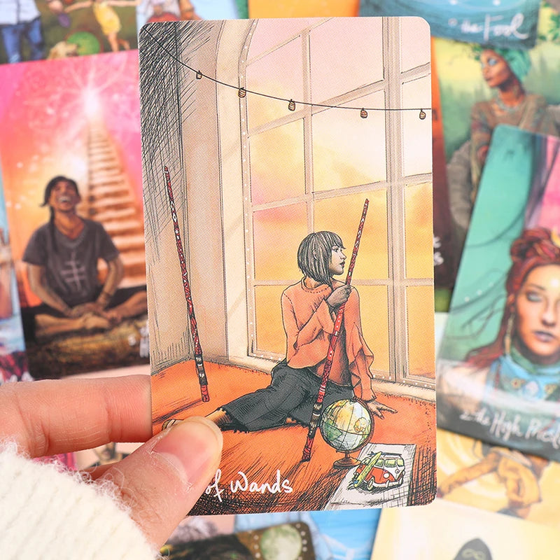 The Light Seer’s Tarot – Jeu de 78 Cartes (Version Anglaise, notice PDF via QR code)