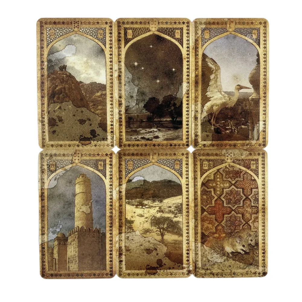 Old Arabian Lenormand – Jeu de 39 Cartes Divinatoires (Version Anglaise)
