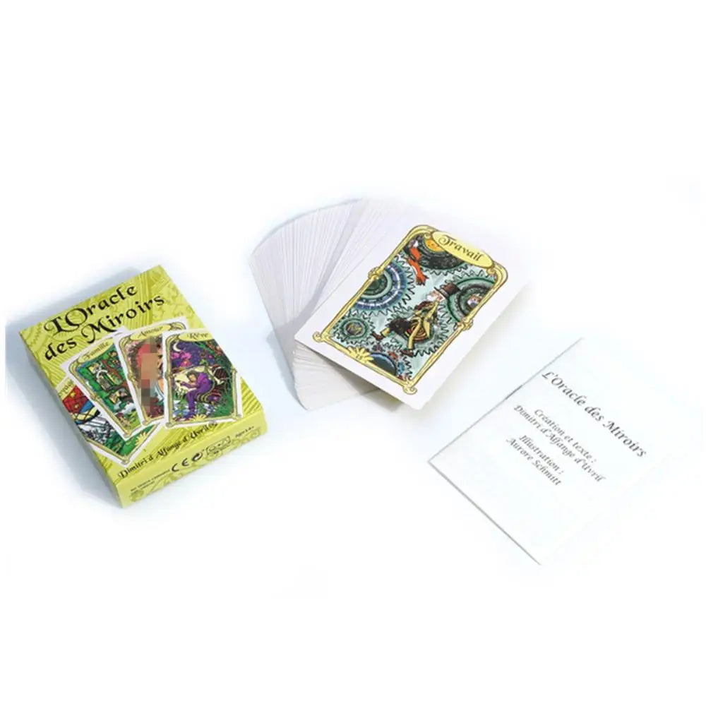 L’Oracle des Miroirs – Jeu de 52 Cartes Divinatoires en Français (avec livret)