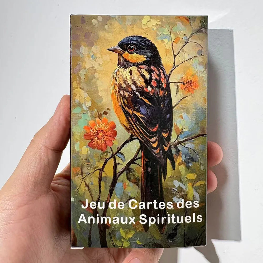 Jeu de Cartes des Animaux Spirituels – Oracle Français (52 cartes, 12x7 cm)
