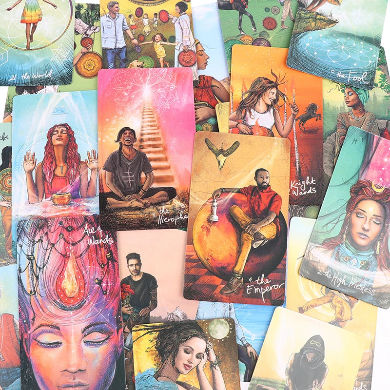 The Light Seer’s Tarot – Jeu de 78 Cartes (Version Anglaise, notice PDF via QR code)