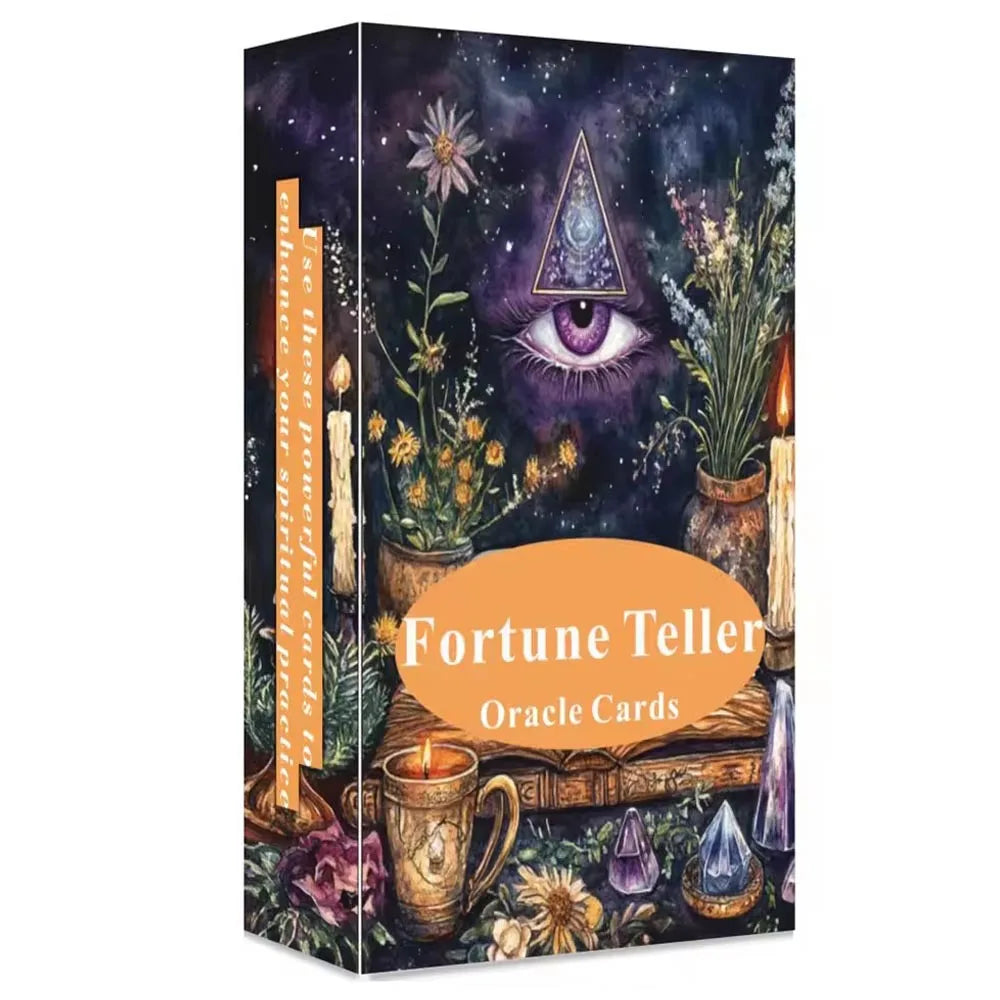 Fortune Teller Oracle – Jeu de 56 Cartes Illustrées (Version Anglaise)