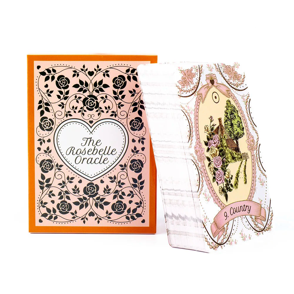 Das Rosebelle Orakel – Set aus 65 Wahrsagekarten im romantischen Vintage-Stil (Englisch)