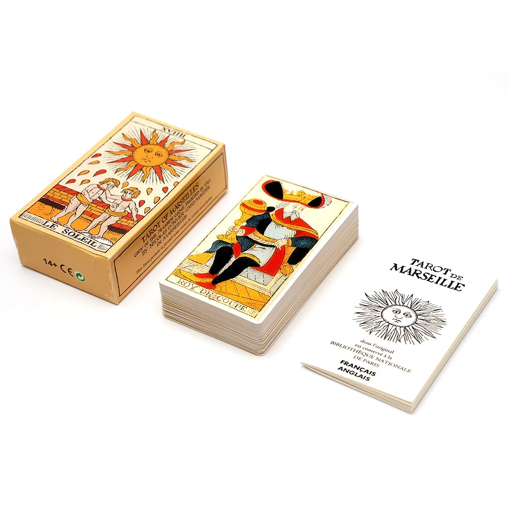 Tarot de Marseille von Conver 78 Karten Heft Französisch 78 Karten des Tarot de Marseille