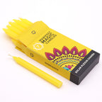 Bougies de Manifestation – Jaune – Chakra Plexus Solaire (pack de 12)