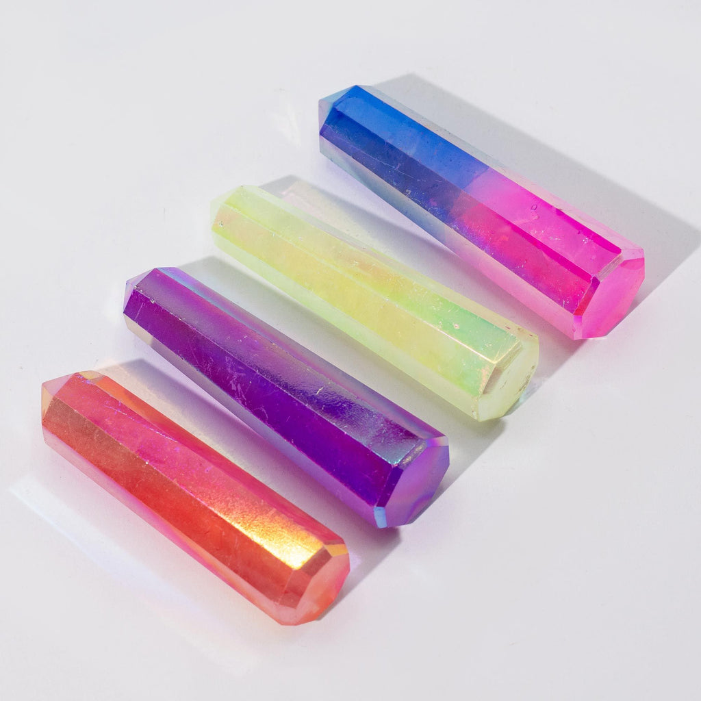 Obélisque en Quartz Aurora – Violet – 9 cm
