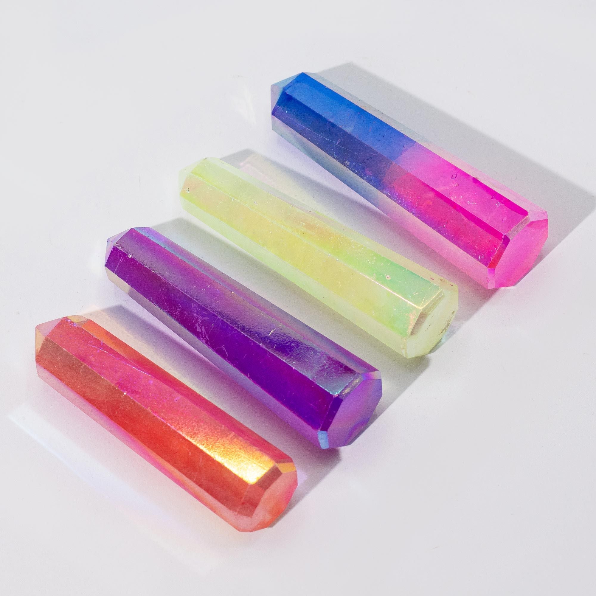 Obélisque en Quartz Aurora – Violet – 9 cm
