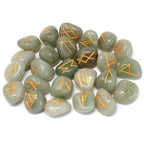 Runes Indiennes en Pochette – Aventurine Verte