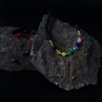 Collier « Essence du Volcan » – Guérison Émotionnelle – Pierres de Lave & 7 Chakras