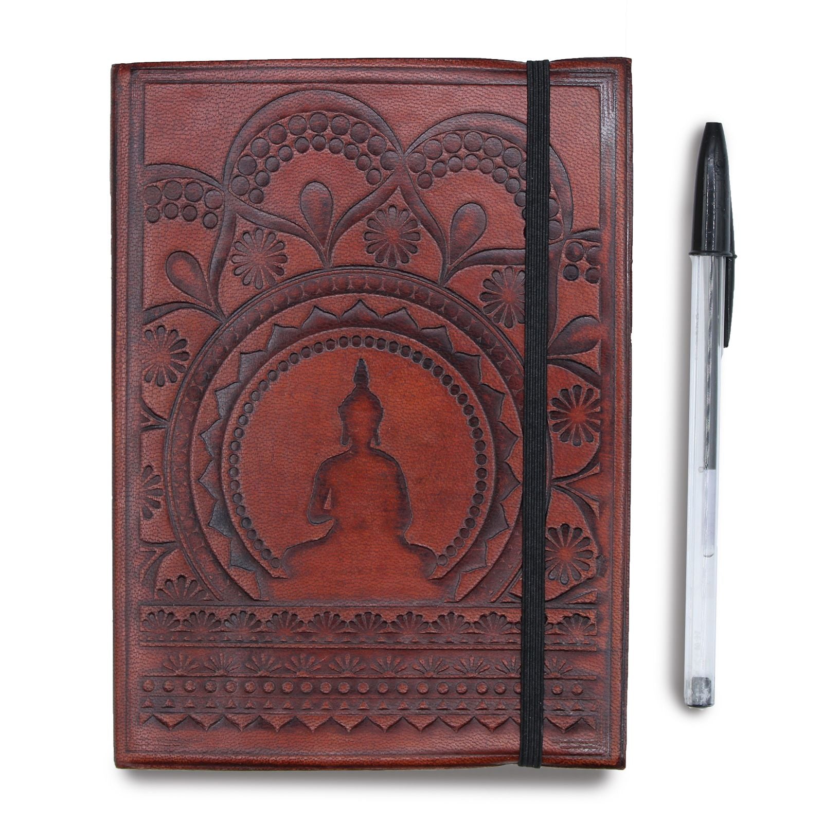 Carnet en Cuir Végétal – Petit Mandala Chakra