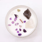 Bougie Cristal – Chakra Couronne