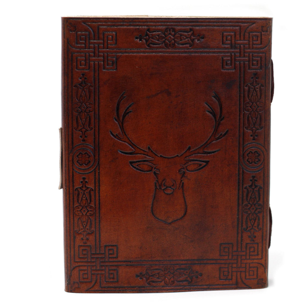 Carnet en Cuir – Cerf (Stag) – 20×15 cm