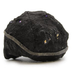 Géode de Calcite Colorée – Roche Noire & Violet