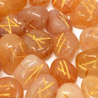 Runes Indiennes en Pochette – Aventurine Jaune