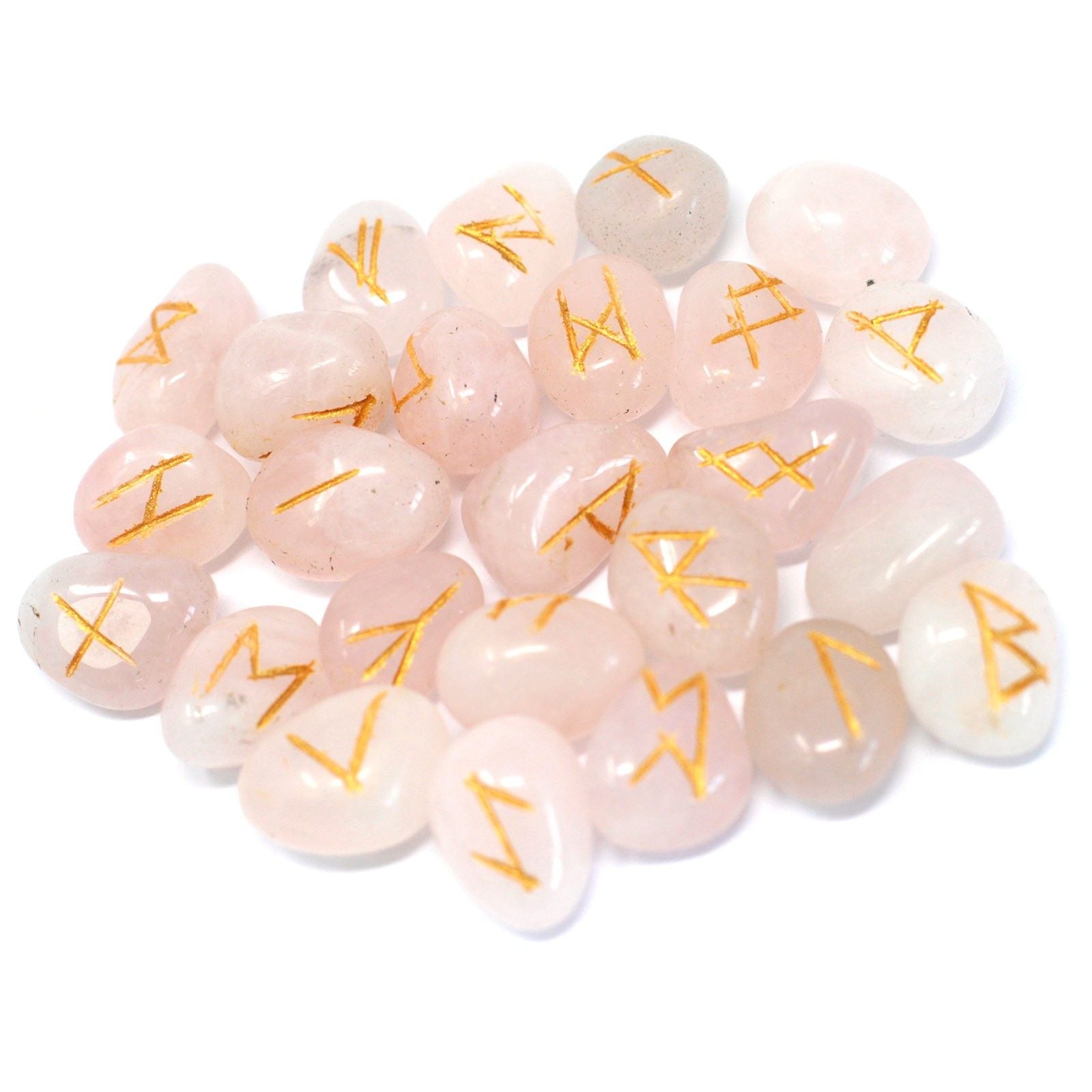 Runes Indiennes en Pochette – Quartz Rose