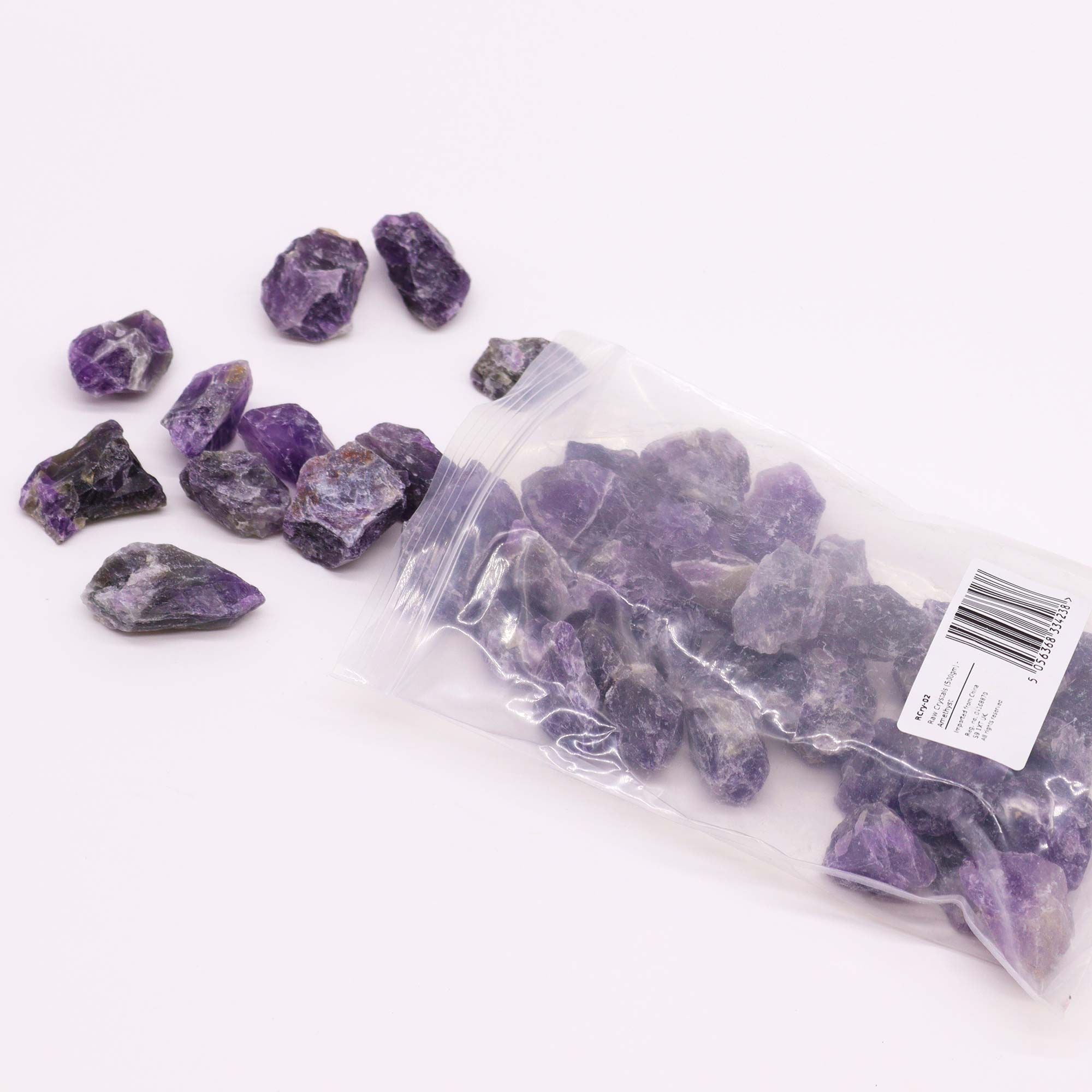 Lot de Cristaux Bruts – Améthyste – 500 g