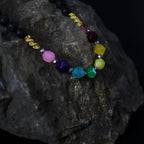 Collier « Essence du Volcan » – Guérison Émotionnelle – Pierres de Lave & 7 Chakras