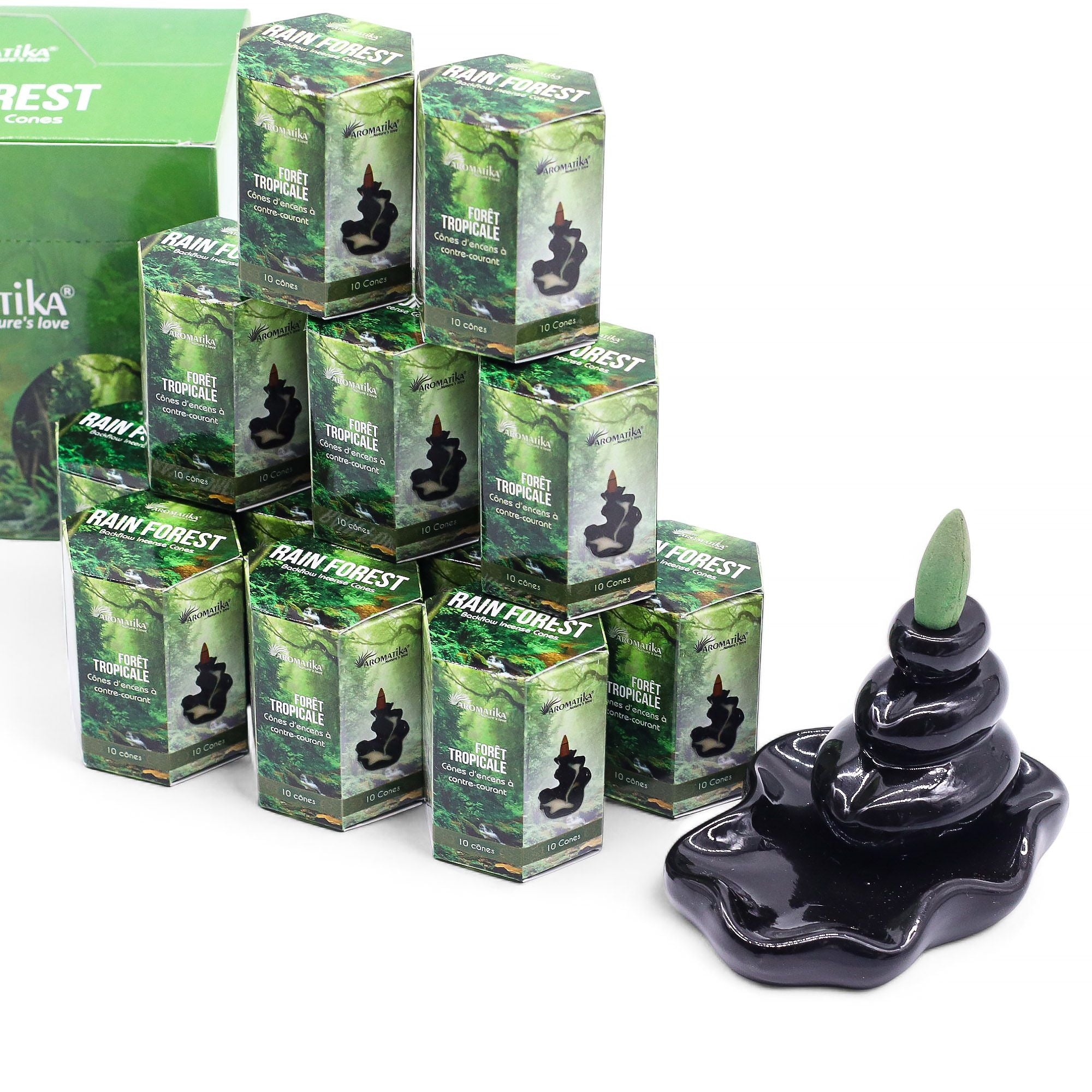 Encens Backflow Masala – Forêt Tropicale (10 cônes)
