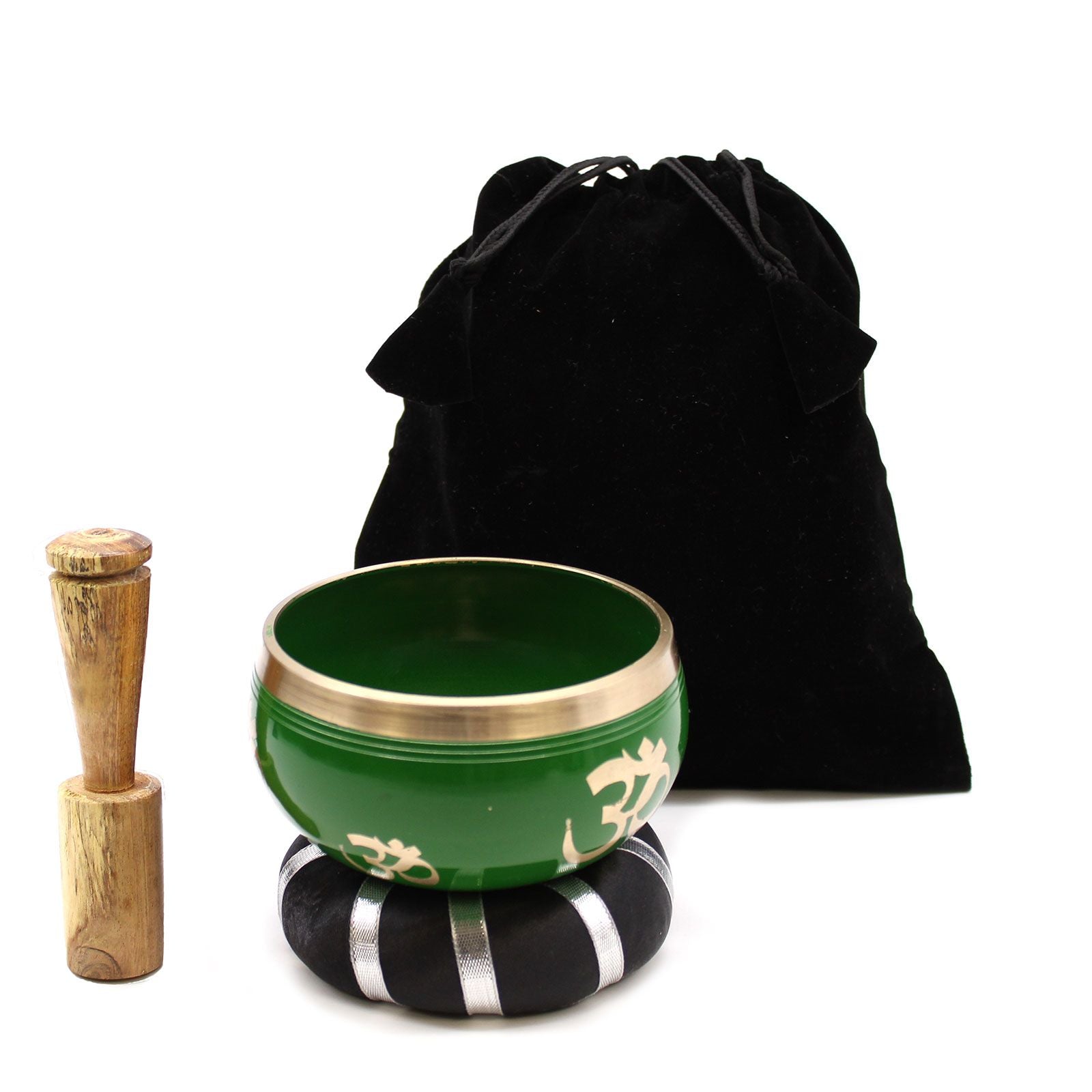 Set Bol Tibétain Coffret – Arbre de Vie – Vert – 10,7 cm