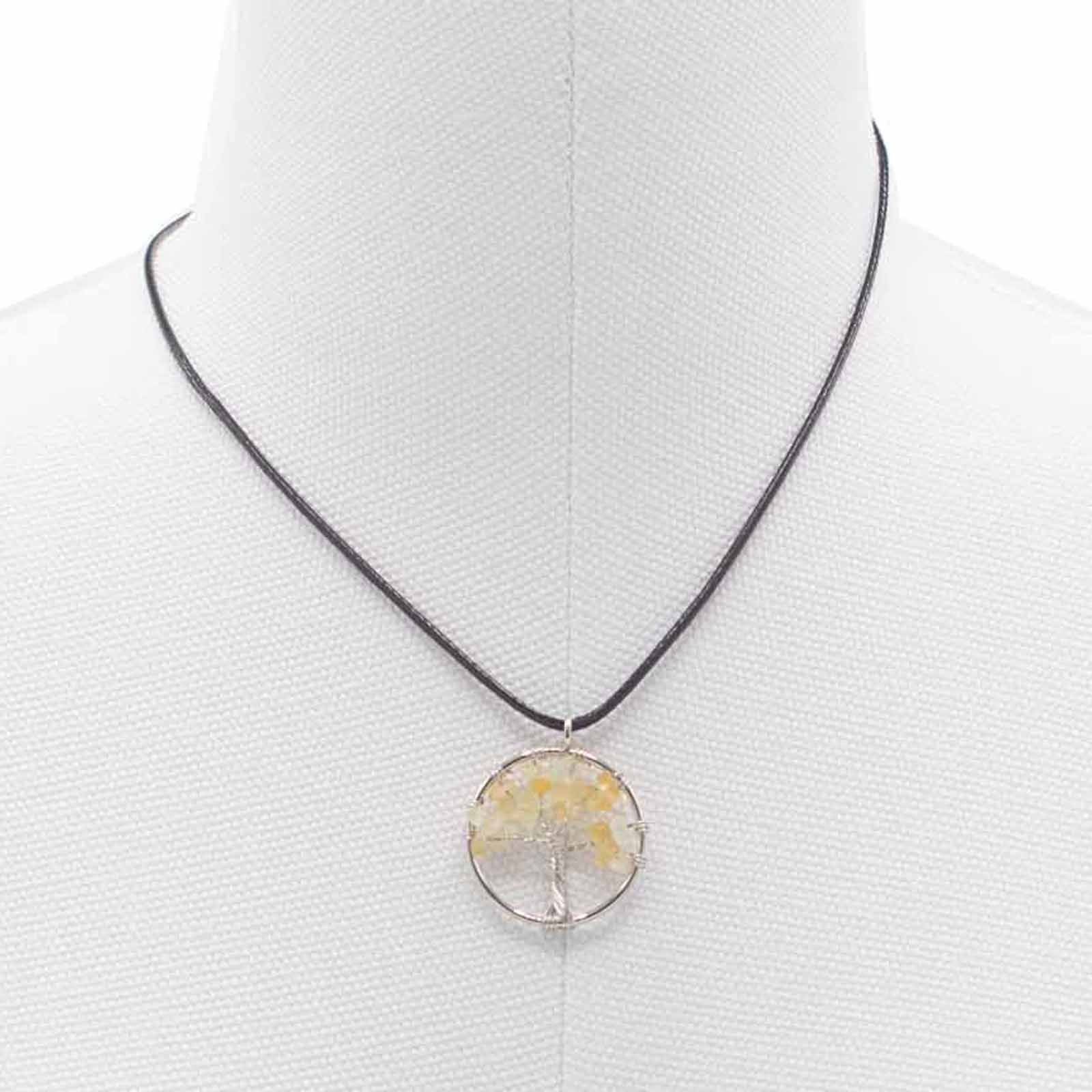 Collier Arbre de Vie – Feuillage de Cornaline