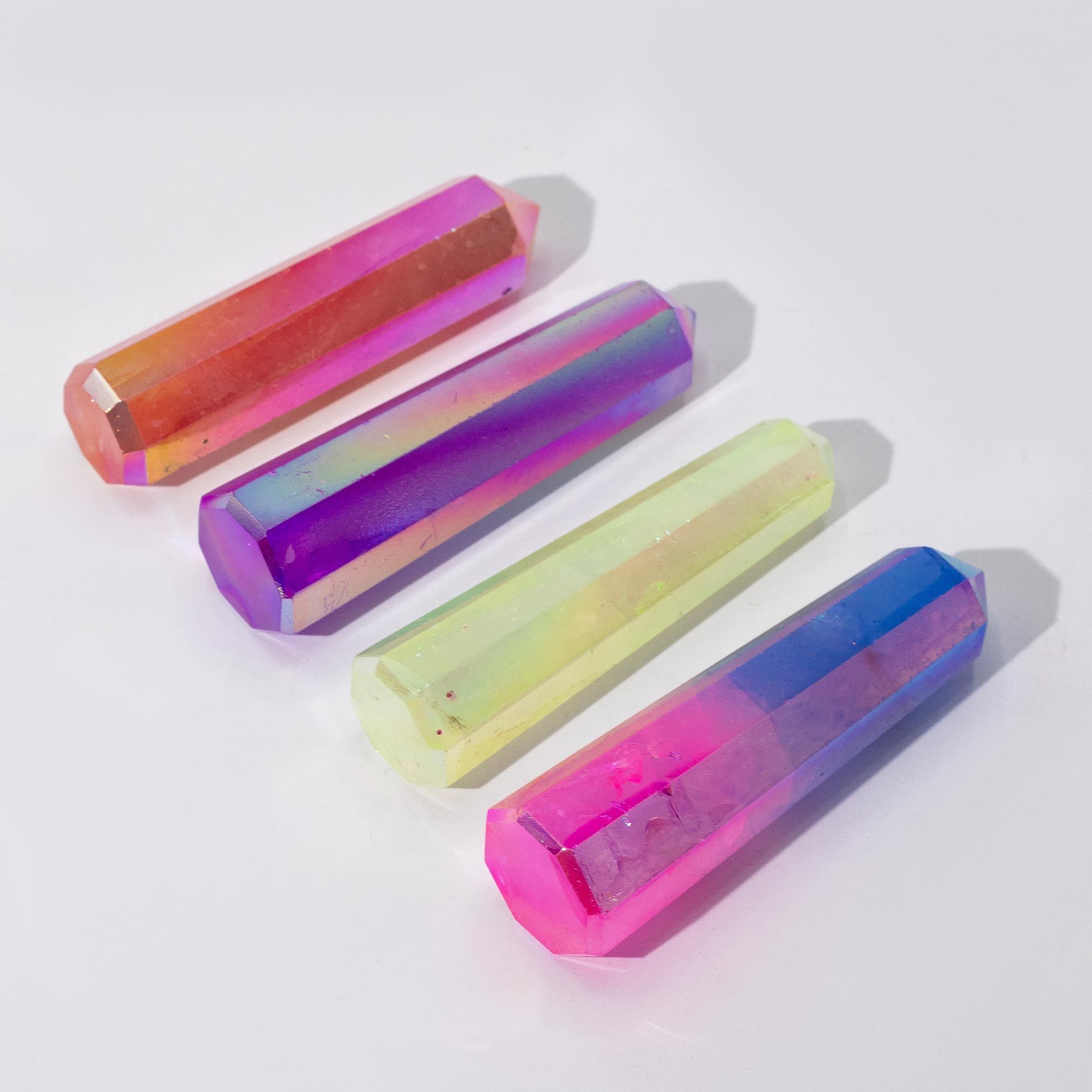Obélisque en Quartz Aurora – Vert Pâle – 9 cm