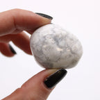 Lot de 6 Grosses Pierres Roulées – Howlite Blanche (Afrique)