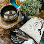 Coffret Bol Tibétain Gravé – Yogi – 14 cm