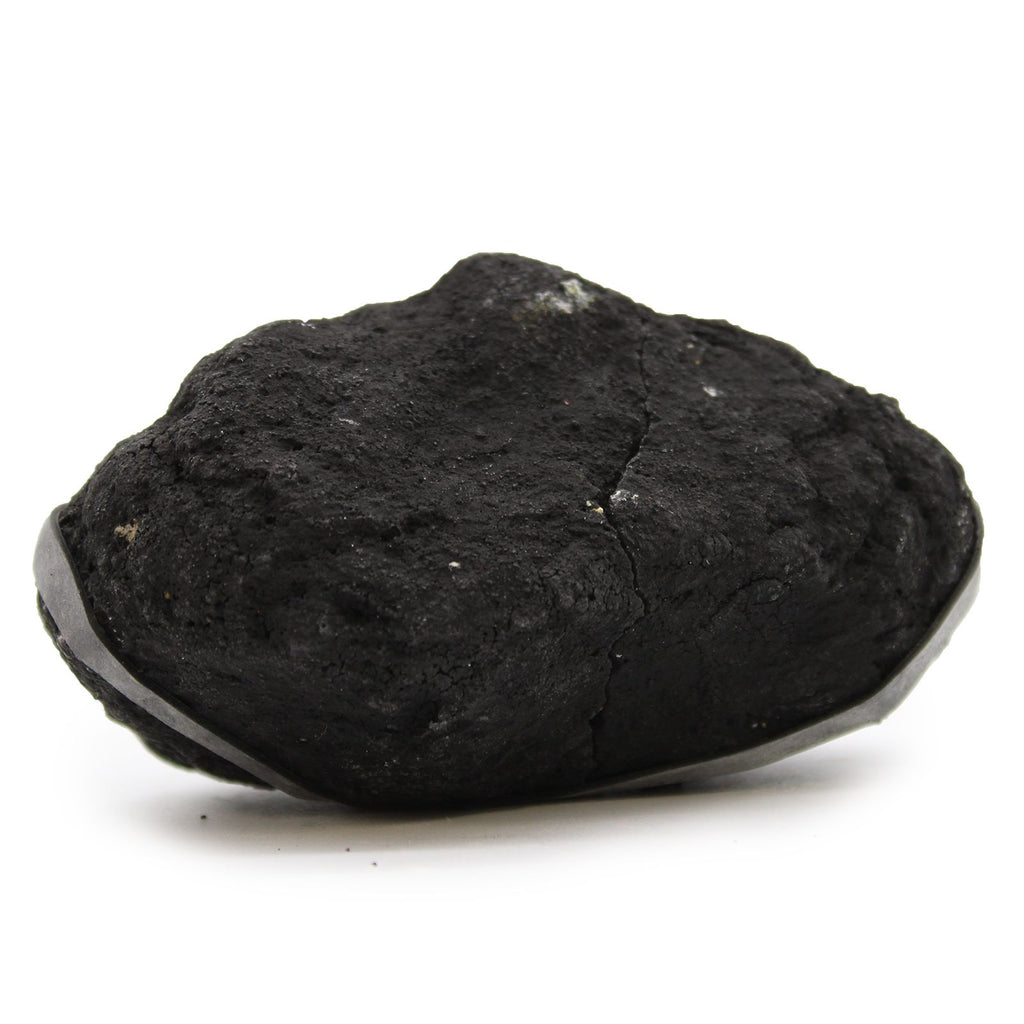 Farbige Calcitgeode – Schwarzer Stein – Gelb