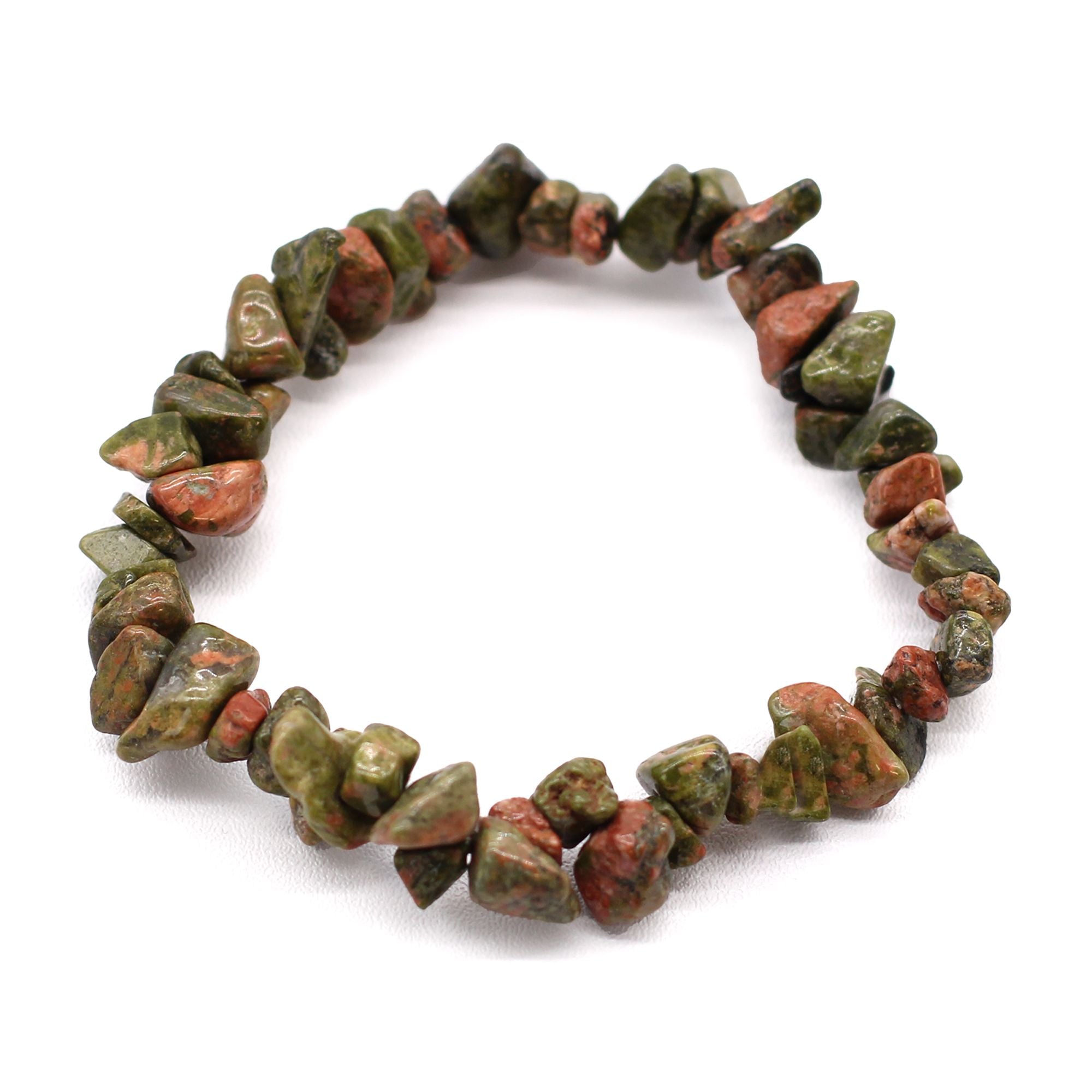 Bracelet Chipstone en Jaspe Vert – Éclats d'Équilibre