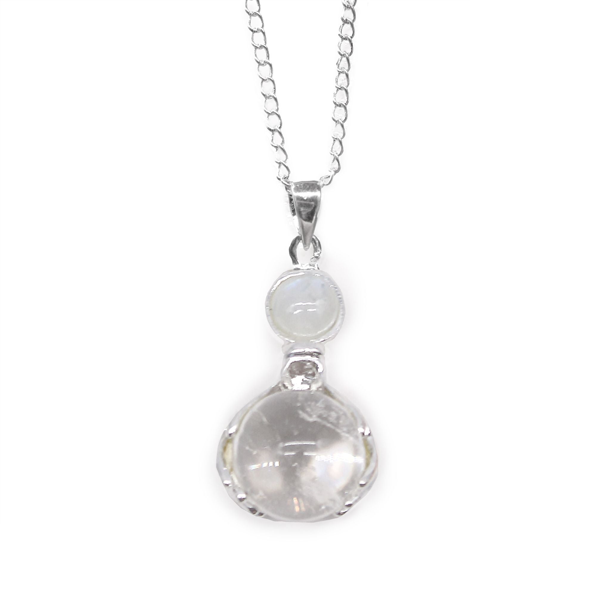 Pendentif Pointe – Quartz Clair (Petit Format)