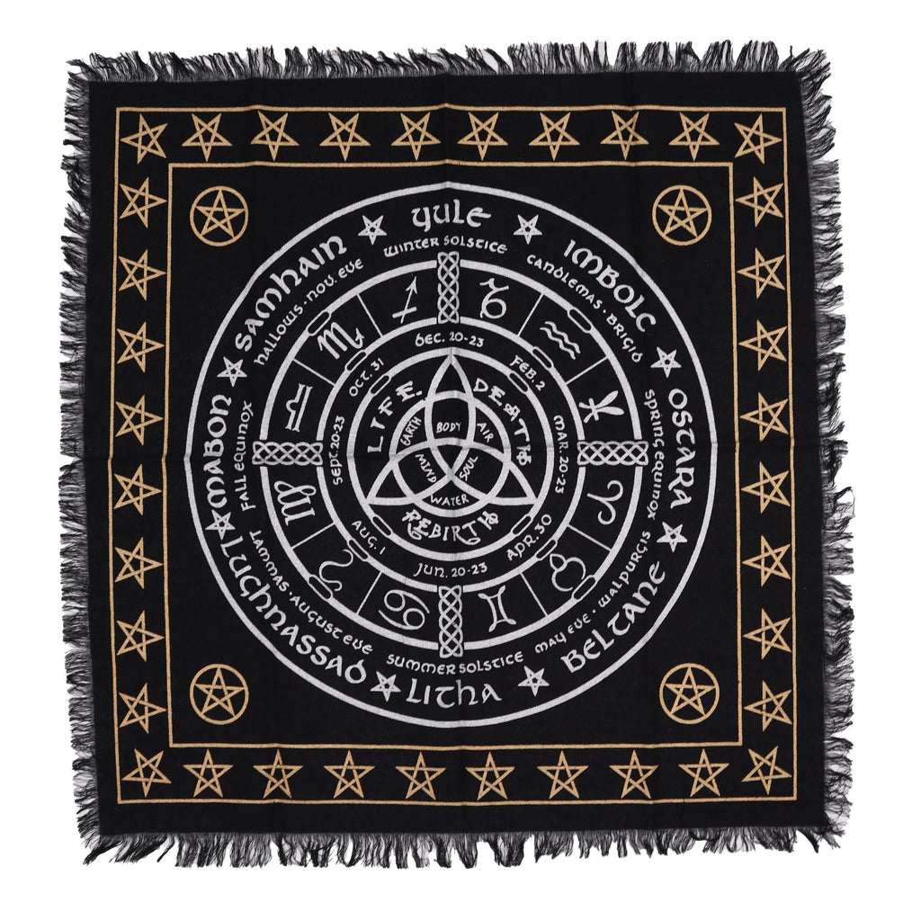 Tapis d'Autel Frangé – Vie Mort Renaissance