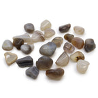Sachet de 24 Petites Pierres Roulées – Agate Grise Botswana