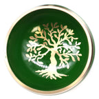 Set Bol Tibétain Coffret – Arbre de Vie – Vert – 10,7 cm