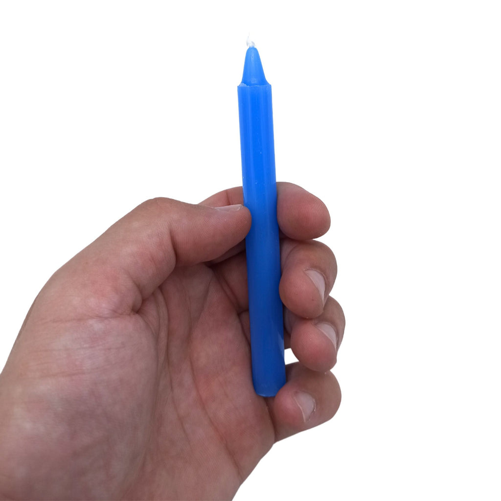 Bougies de Manifestation – Bleue – Chakra de la Gorge (pack de 12)