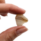 Sachet de 24 Petites Pierres Roulées – Agate Grise Botswana