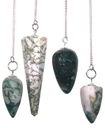 Pendule Divinatoire en Agate Arbre