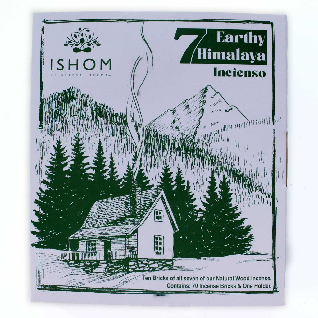 Set Présentoir – 70 Briques d'Encens de l'Himalaya & Brûleur