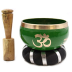 Set Bol Tibétain Coffret – Arbre de Vie – Vert – 10,7 cm