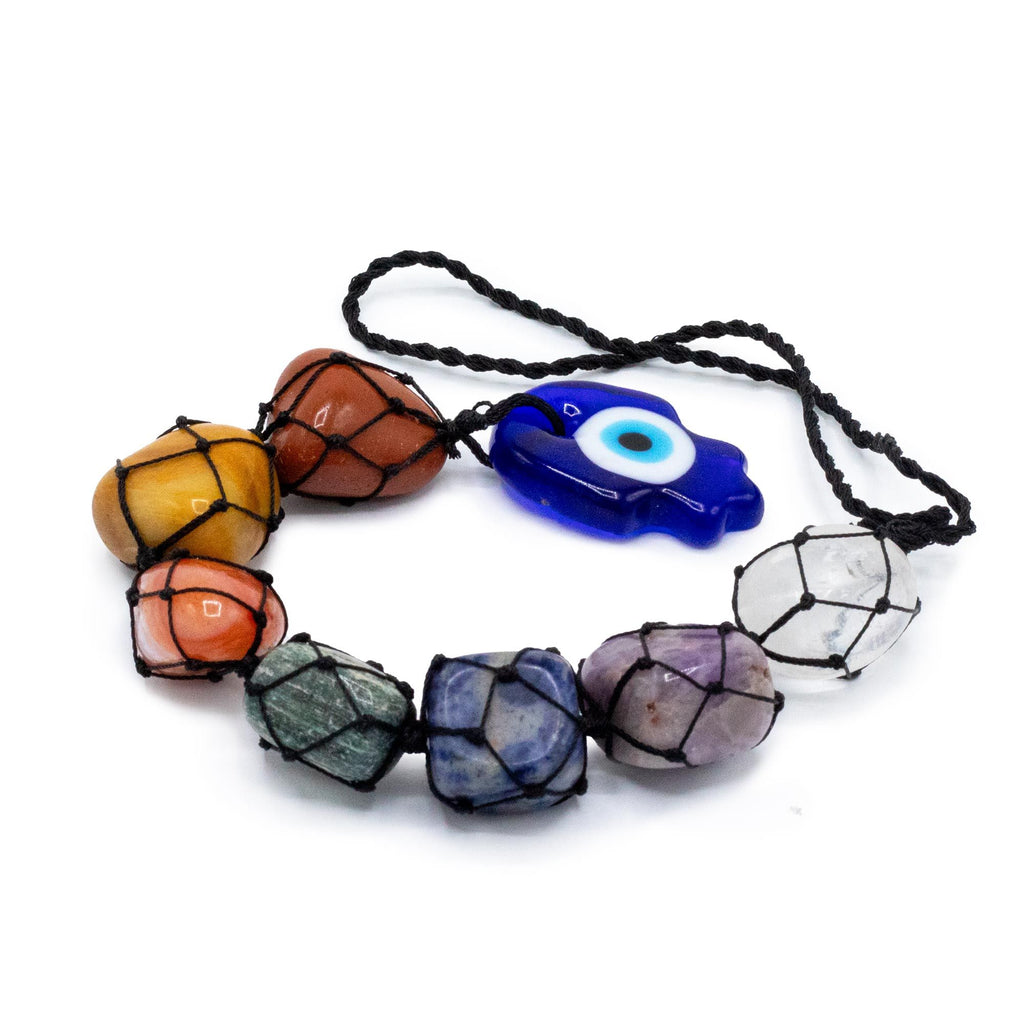 Pendentif Mural Chakras – Main de Hamsa